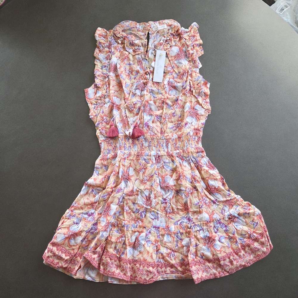 Poupette St Barth Triny Mini Dress Size 6 Girls NWT $190 Boho Floral